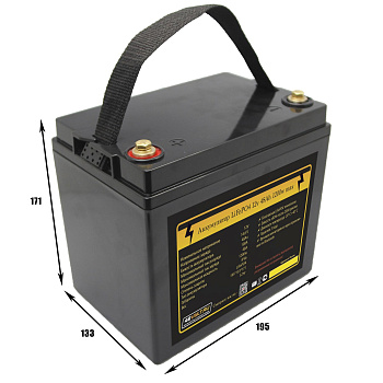 Аккумулятор LiFePO4 герметичный для ИБП 12в 48Ач до 1200Вт